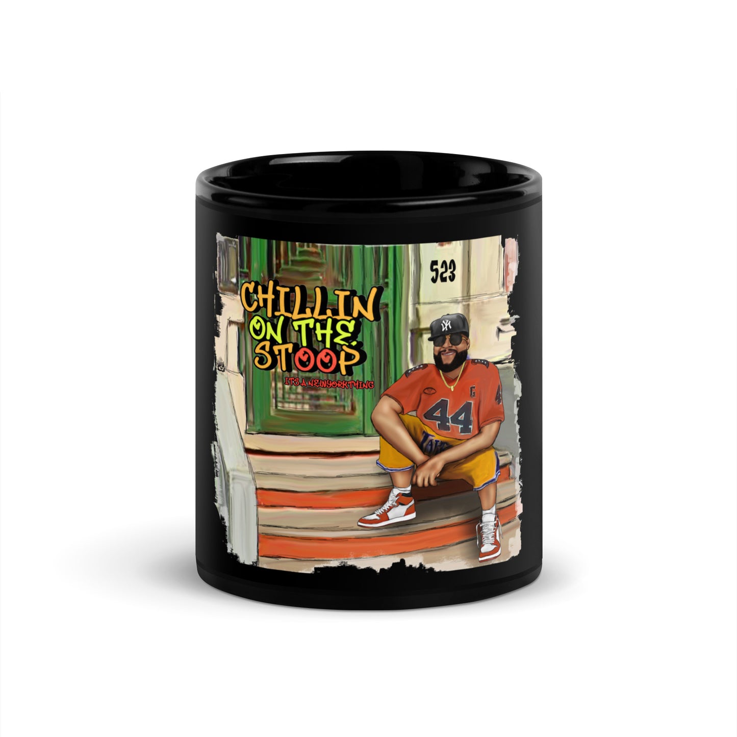 Chillinonthestoop Black Glossy Mug