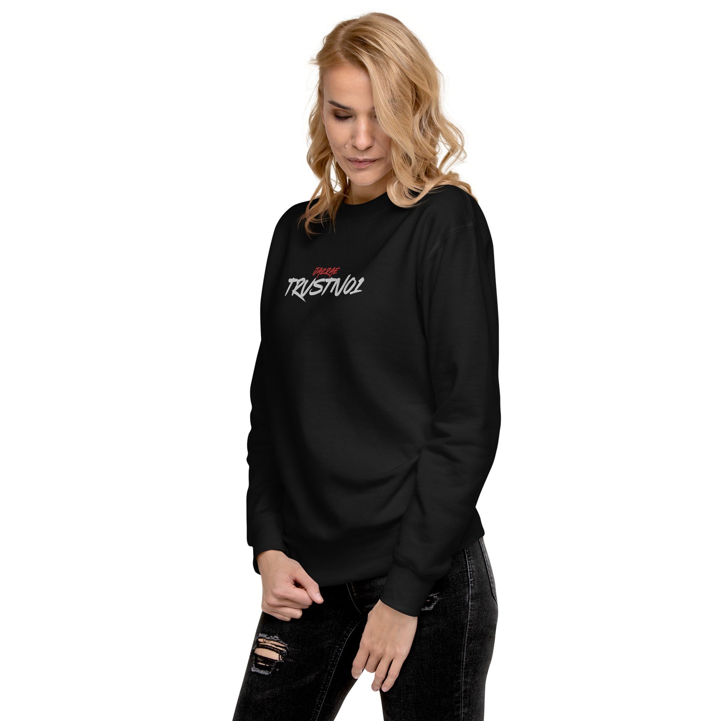 Jazrae Trustno1 Stitched Women's Sweatshirt