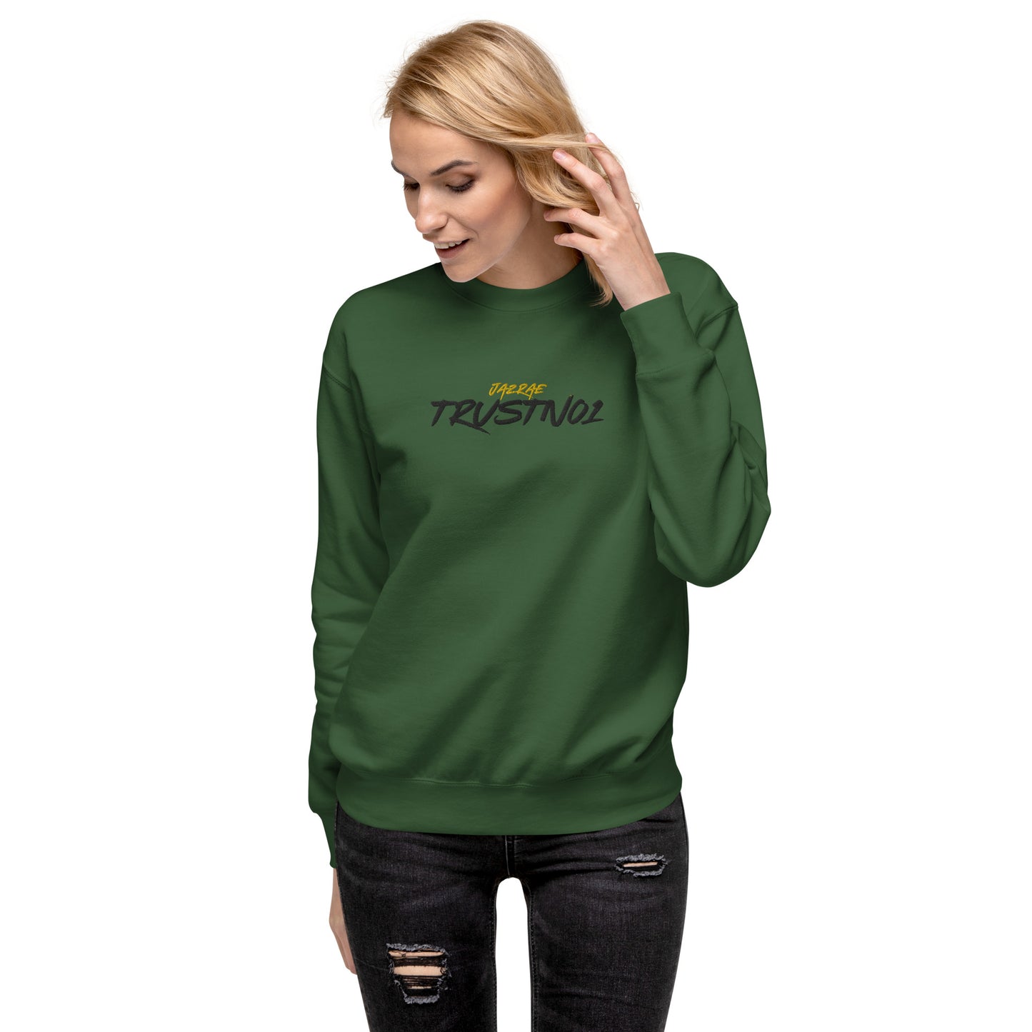 Jazrae Trustno1 Stitched Women's Sweatshirt