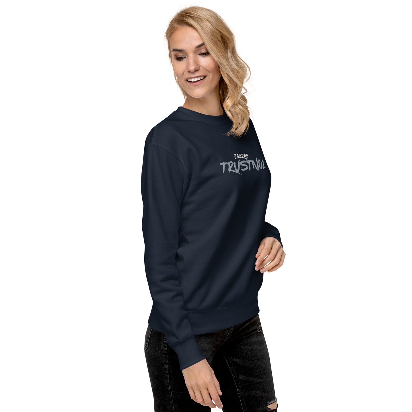 Jazrae Trustno1 Stitched Women's Sweatshirt