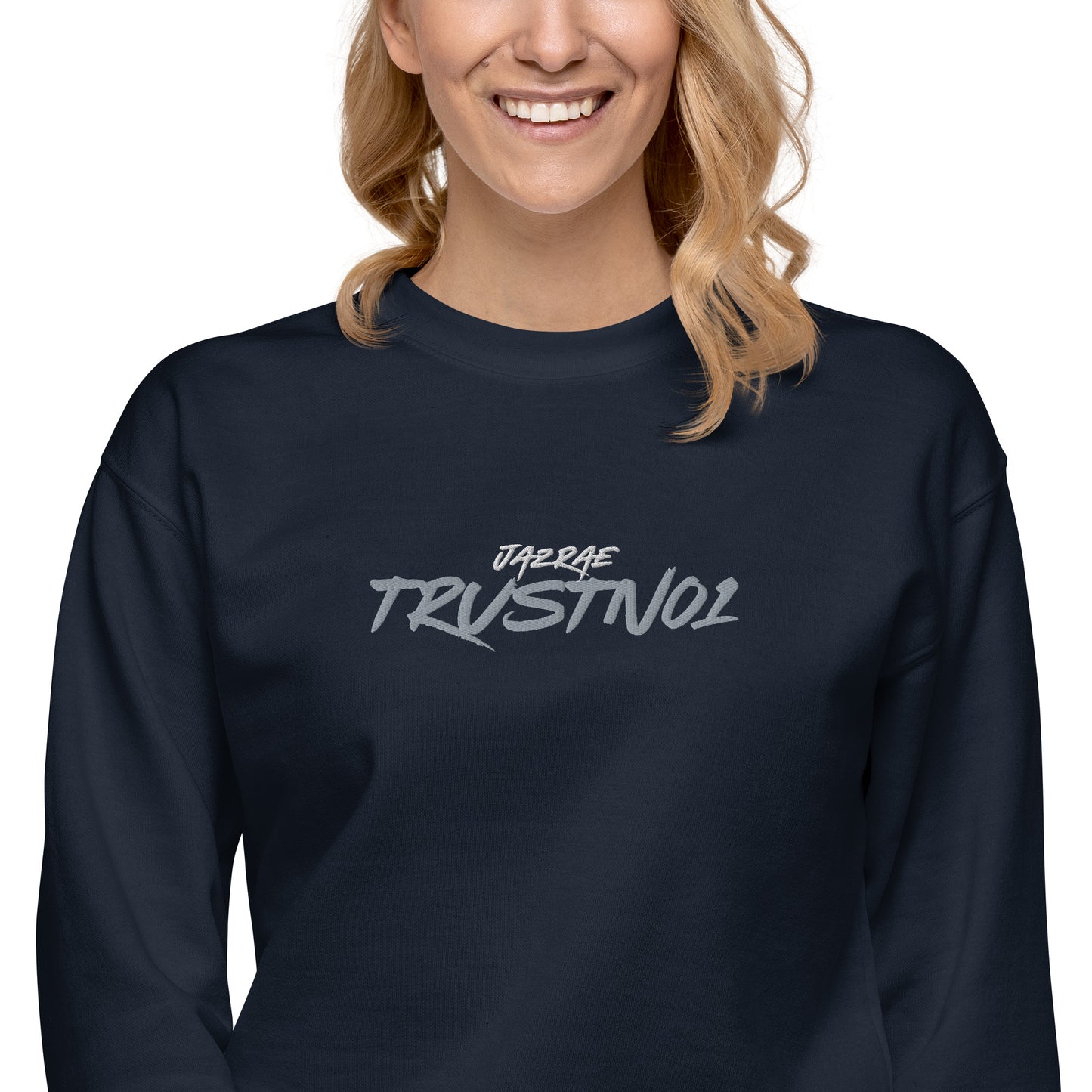 Jazrae Trustno1 Stitched Women's Sweatshirt