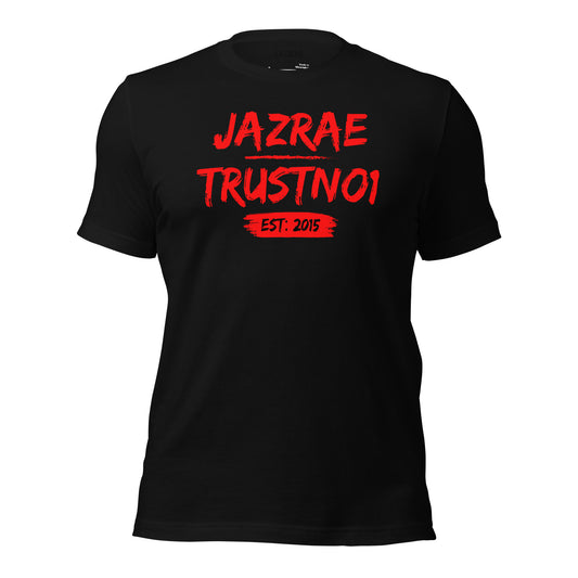 JAZRAE Trustno1 Red Logo Unisex t-shirt