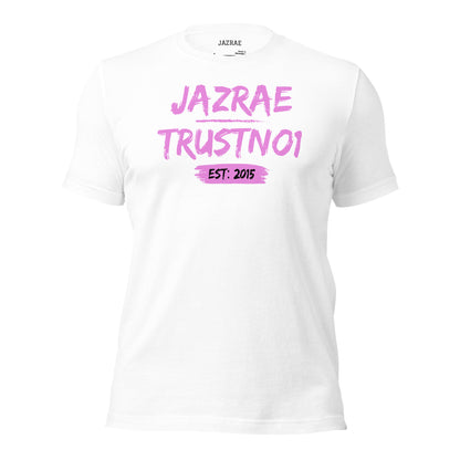 Jazrae Trustno1 Pink Logo T-Shirt