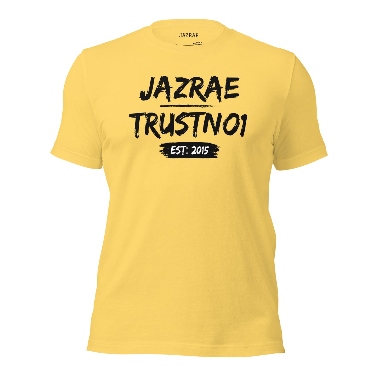 JAZRAE Trustno1 different color logo Unisex t-shirt